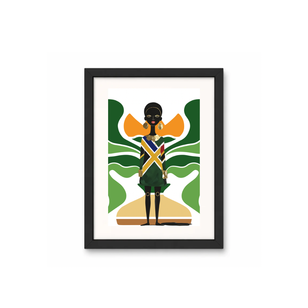 Emerald Sovereignty Unframed Art Print