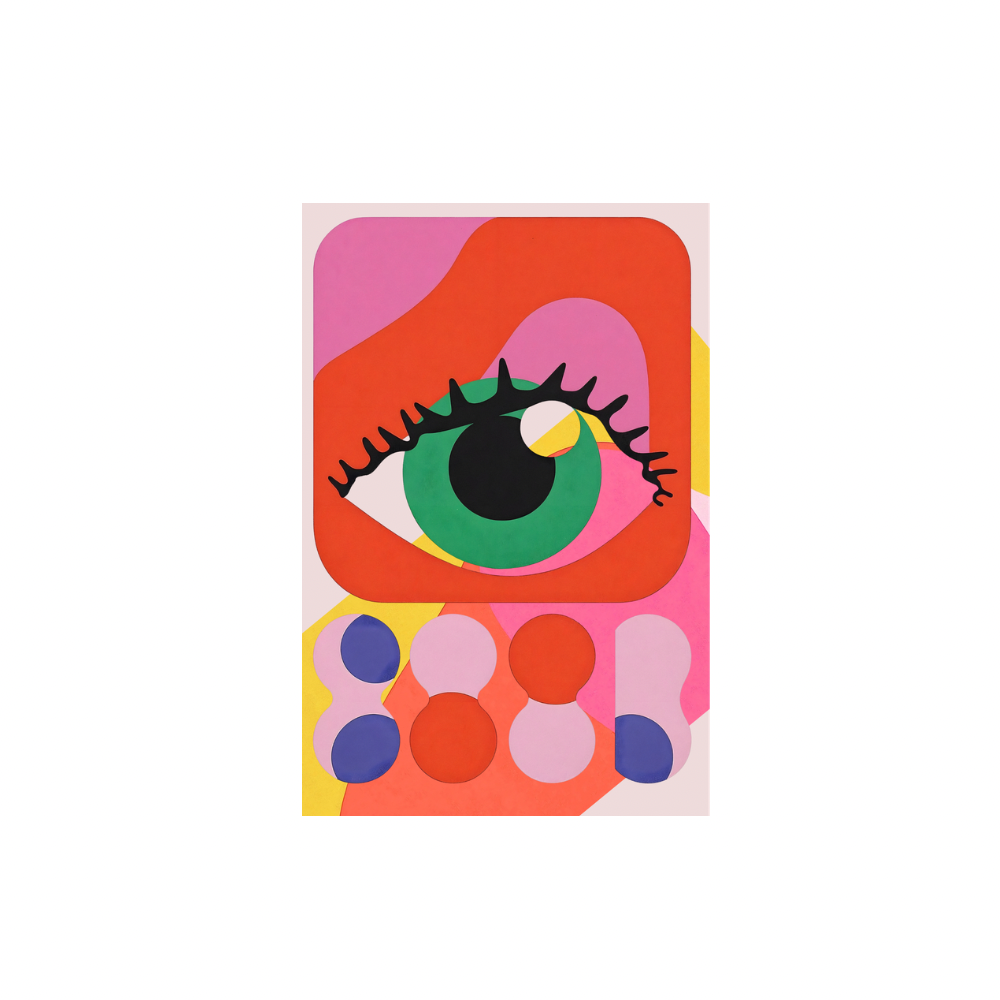 All Seeing Color Unframed Art Print