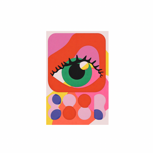 All Seeing Color Unframed Art Print