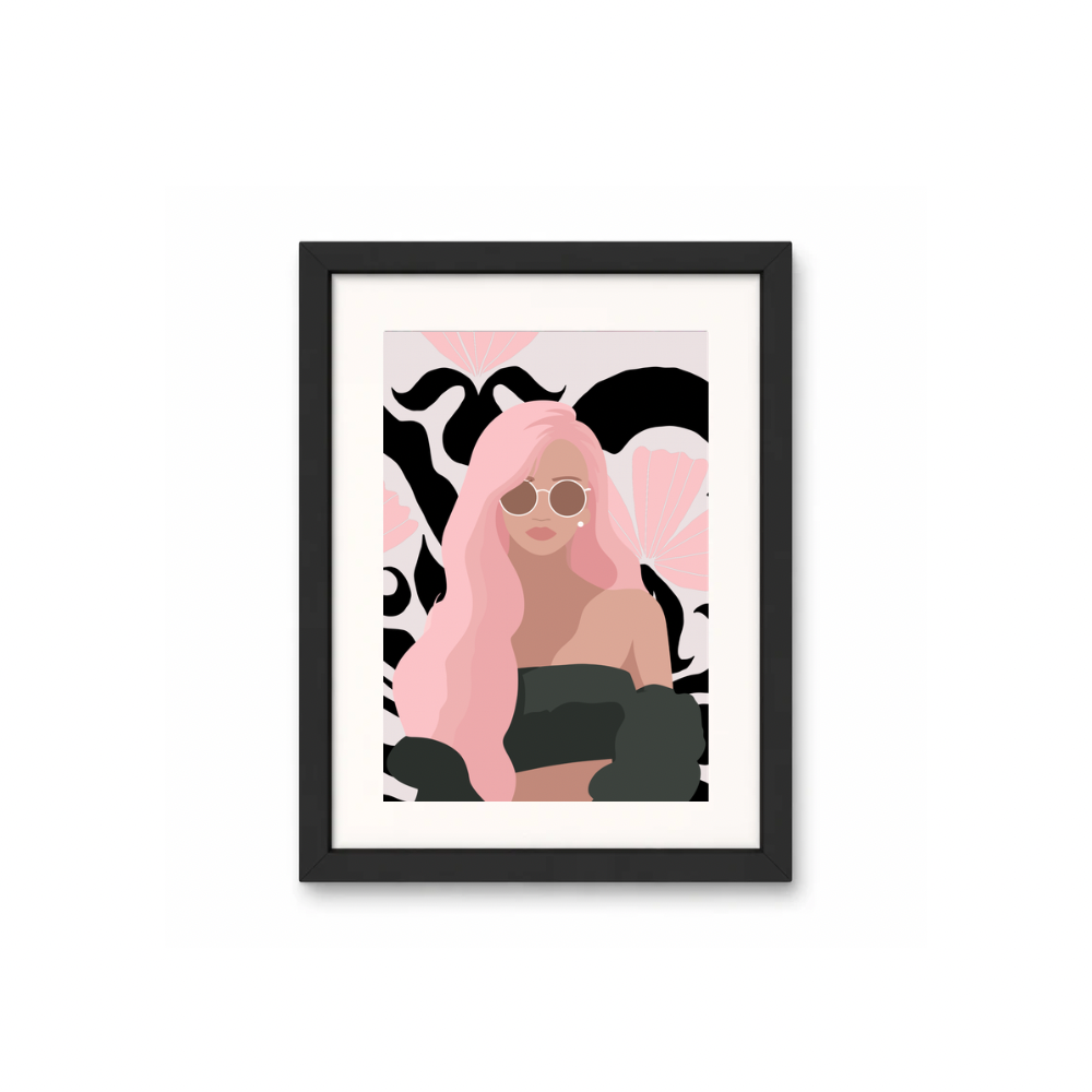 Bold Blush  Unframed Art Print