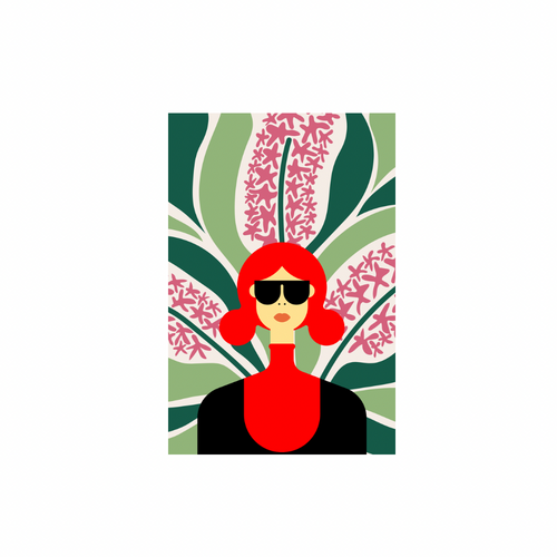 Crimson Cool Unframed Art Print